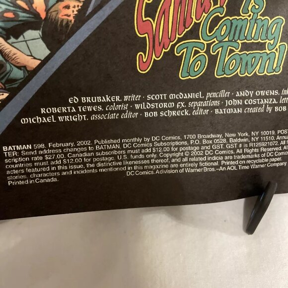 Batman Vol 1 598 Santa Klaus is Coming to Town! 2002 Scott McDaniel Patrick Mart - Picture 5 of 11